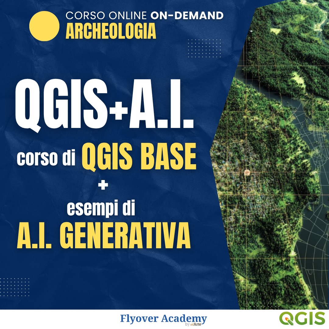 Corso Online - QuickQGIS + A.I. Corso di QGIS Base + Esempi di A.I. Generativa con Luca Mandolesi (12 ore)