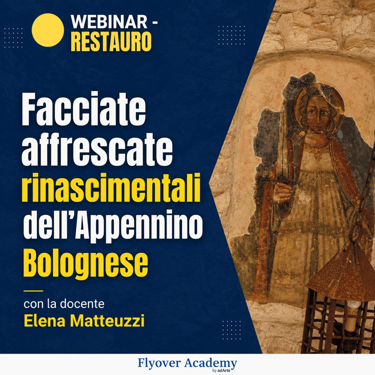 Webinar – Facciate affrescate rinascimentali dell’Appennino Bolognese con la docente Elena Matteuzzi