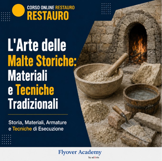 Corso online – L’Arte delle Malte Storiche: Materiali e Tecniche Tradizionali